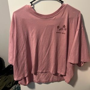 Cropped oversized t-shirt